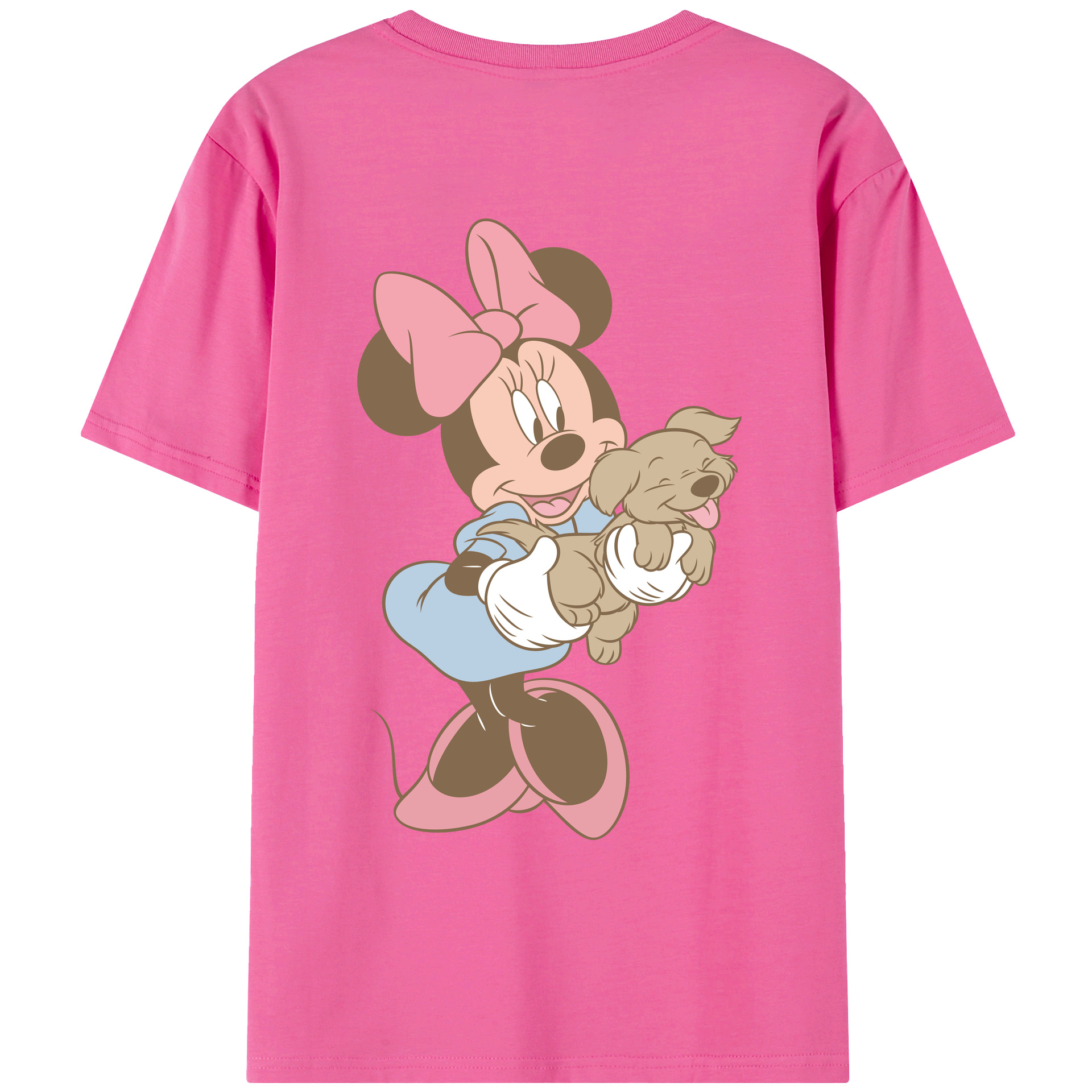 （画像用） ミッキーマウス Mickey Mouse レディース半袖Tシャツ(バックプリント)